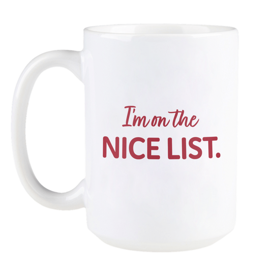 Santa's Coffee Nice List Mug