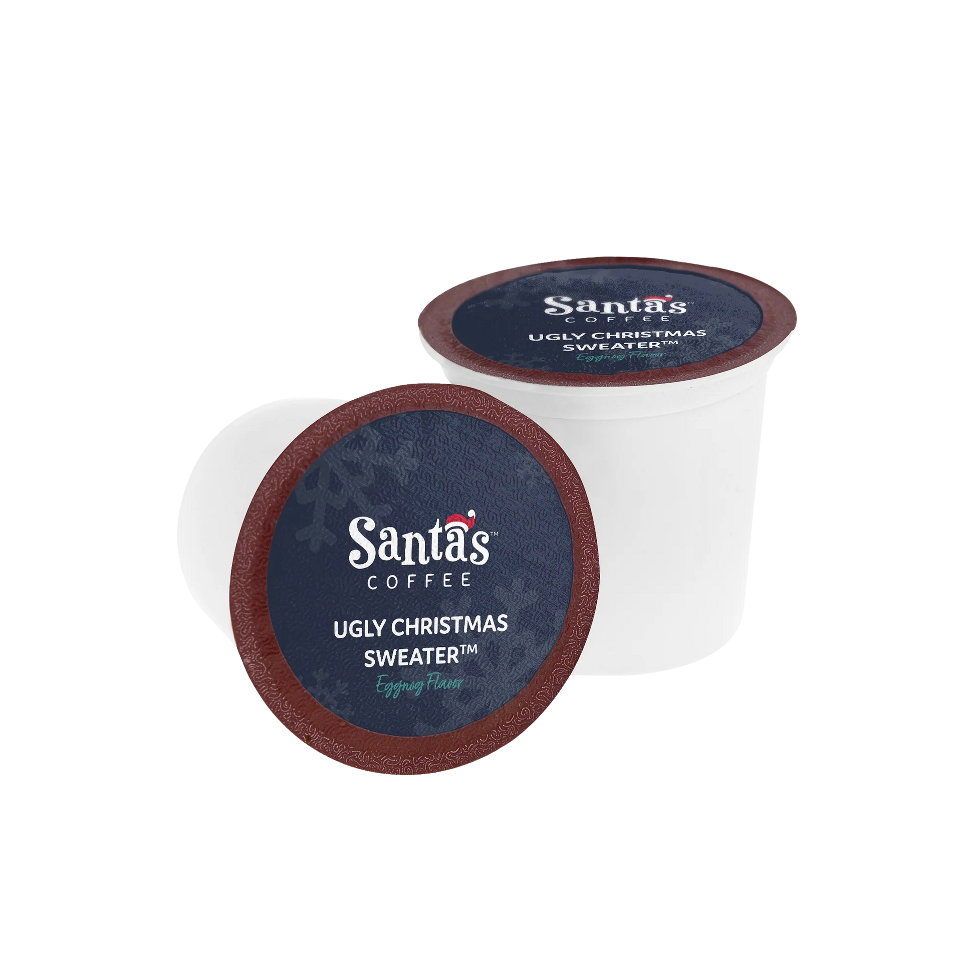 Ugly Christmas Sweater: Santa's Coffee K-cups