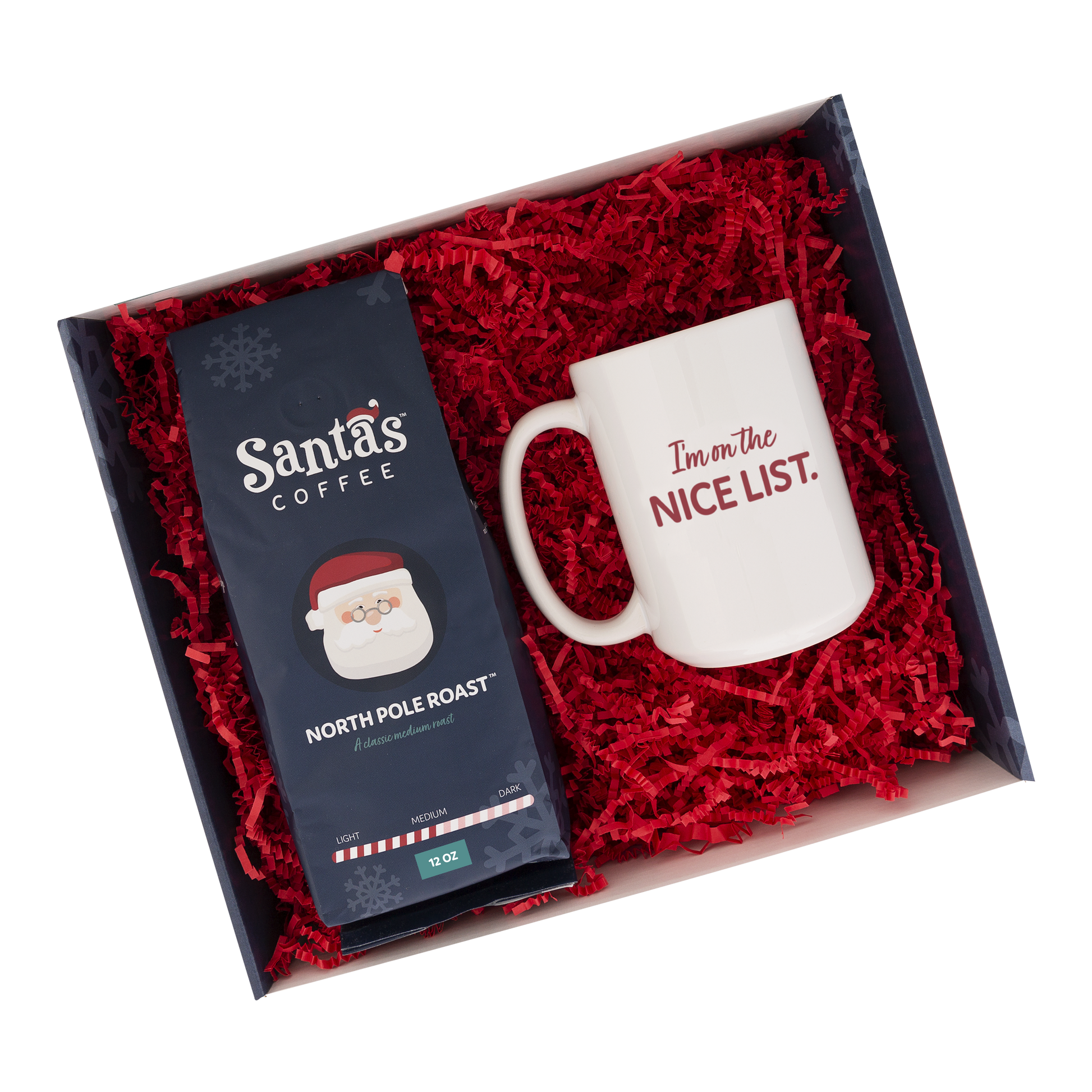 Santa's Coffee Nice List Coffee Gift Box