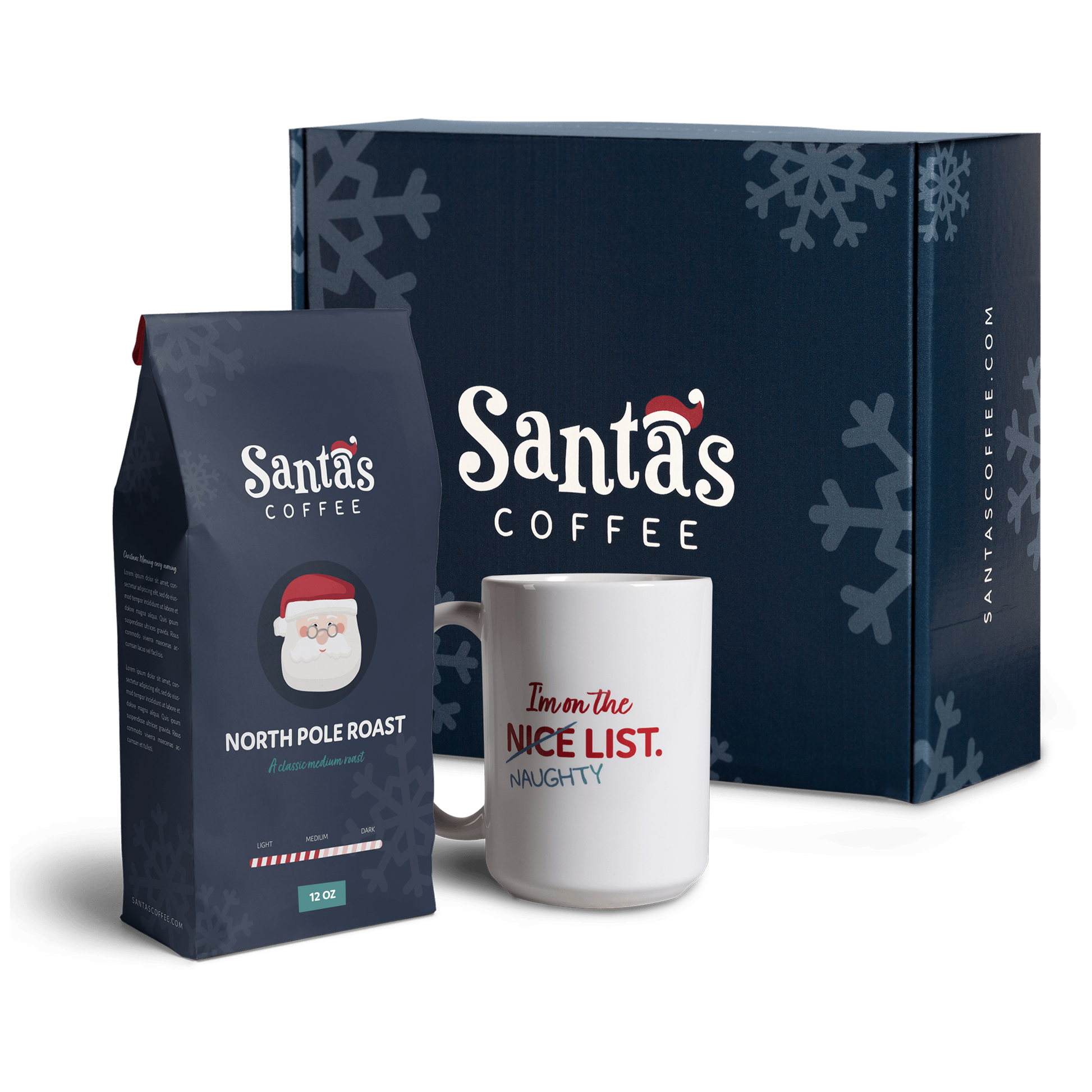 Santa's Coffee Naughty List Coffee Gift Box