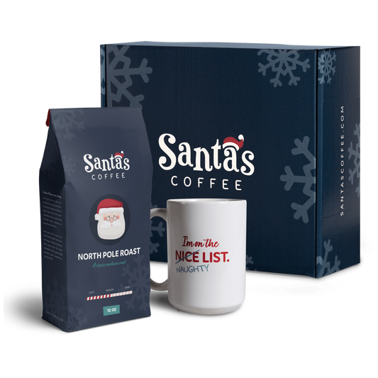 Santa's Coffee Naughty List Coffee Gift Box