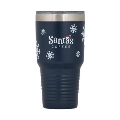 Santa's Coffee Snowflake Tumbler - 30oz