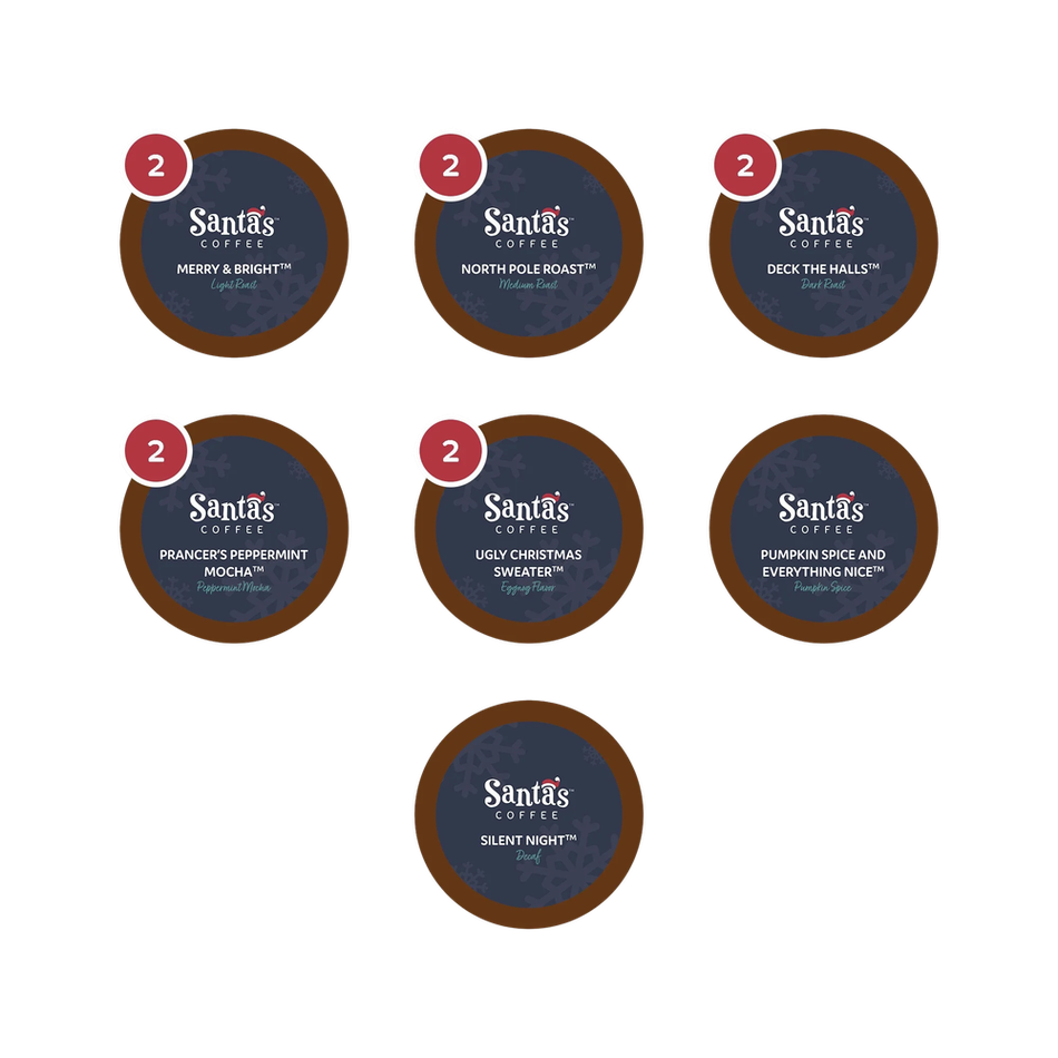 Santa's Coffee Variety 12 K-cup Box