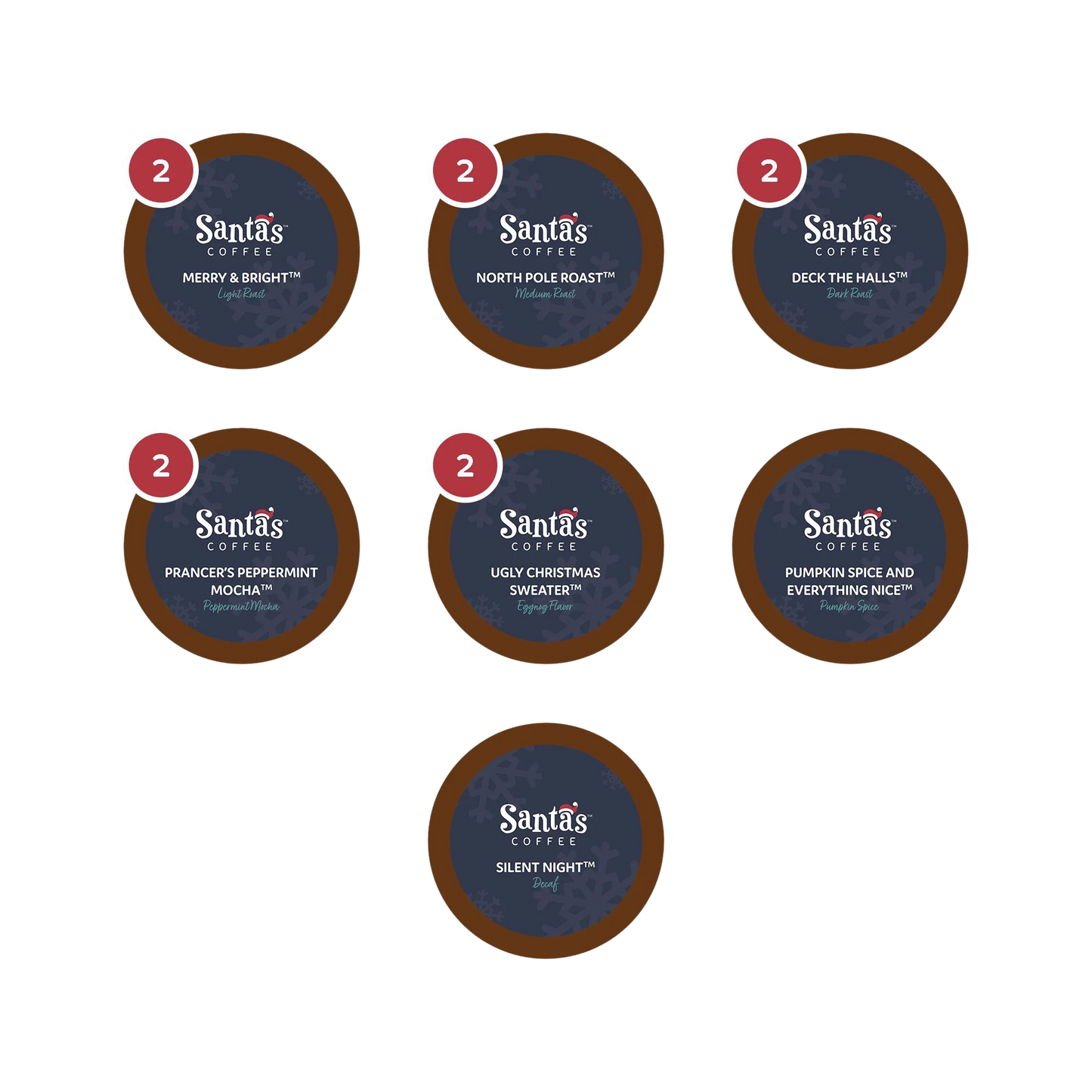 Santa's Coffee Variety 12 K-cup Box