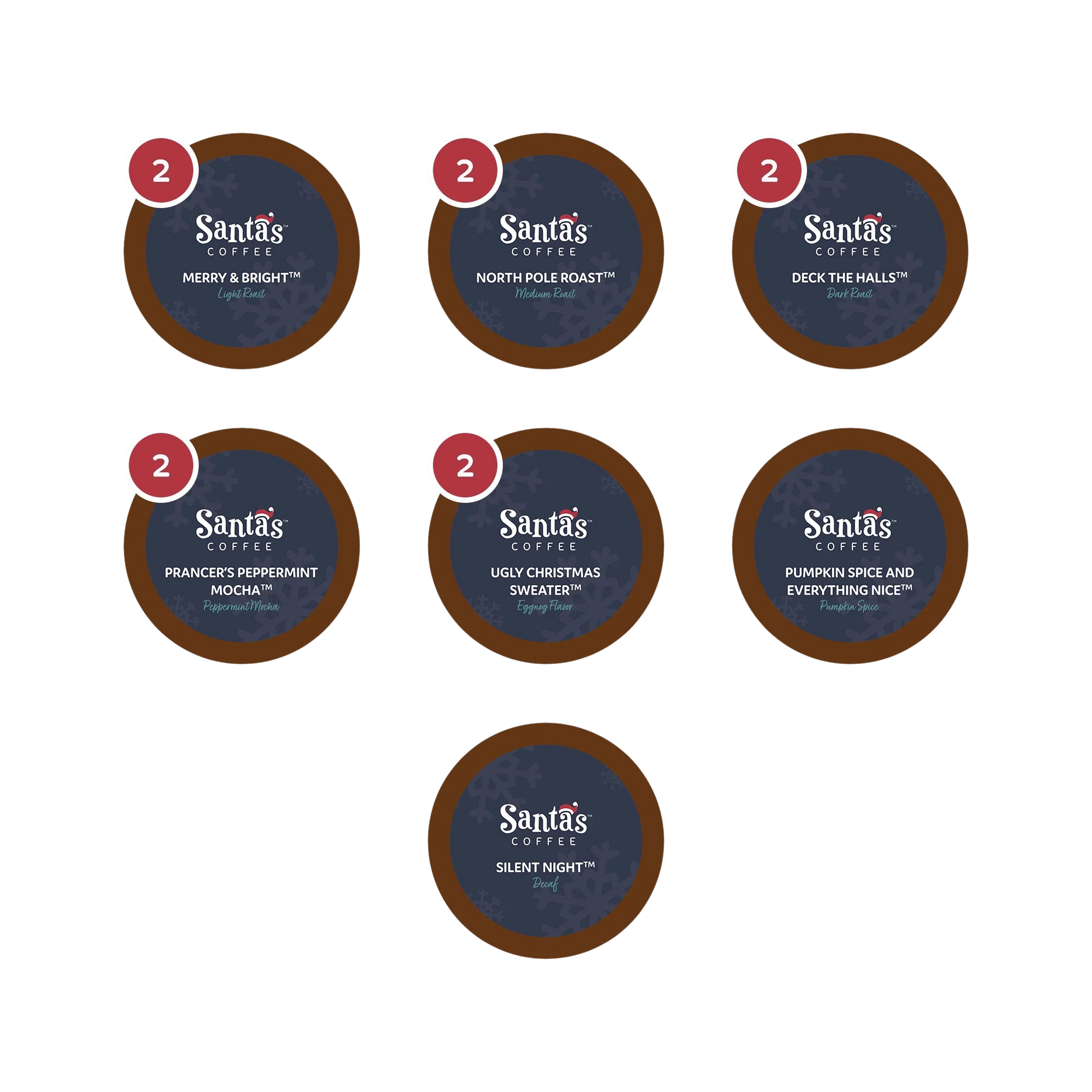 Santa's Coffee Variety 12 K-cup Box
